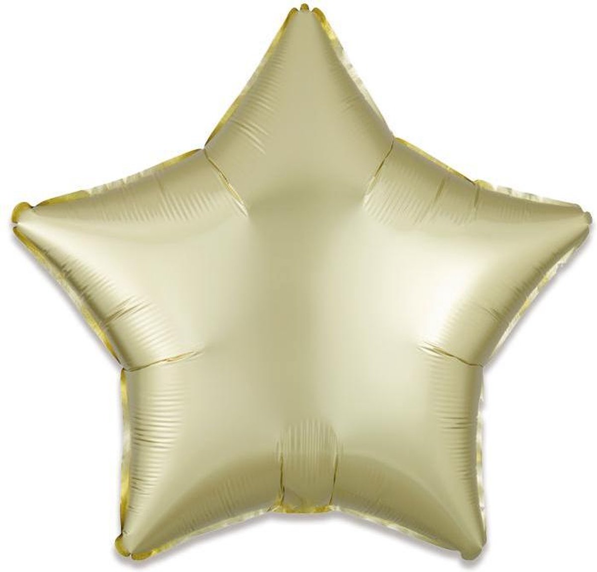Standard Satin Luxe Pastel Yellow Star Foil Balloon 48cm
