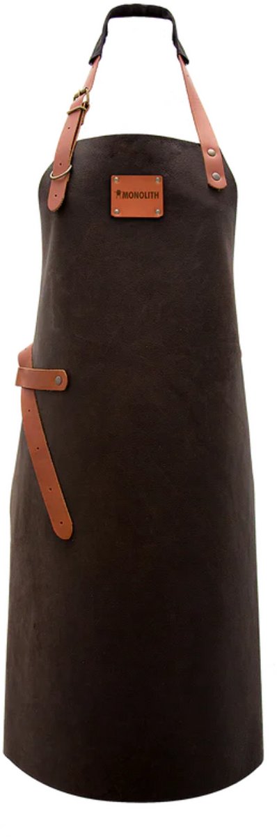 BBQ Schort van Leer - Stijlvol en Praktisch voor de Barbecue Enthousiast - Monolith Accessoire