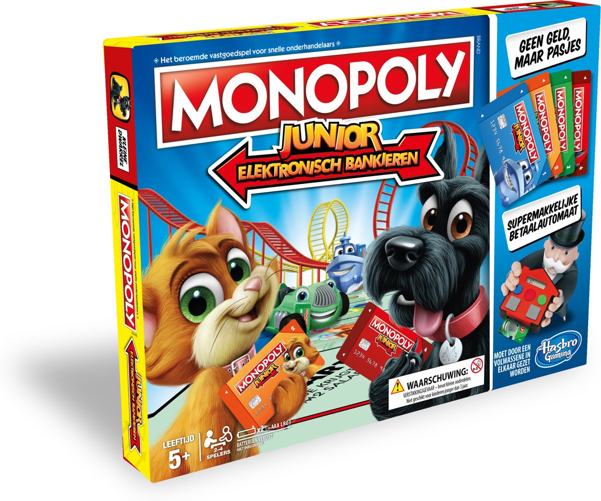 Monopoly Junior Elektronisch Bankieren - Bordspel