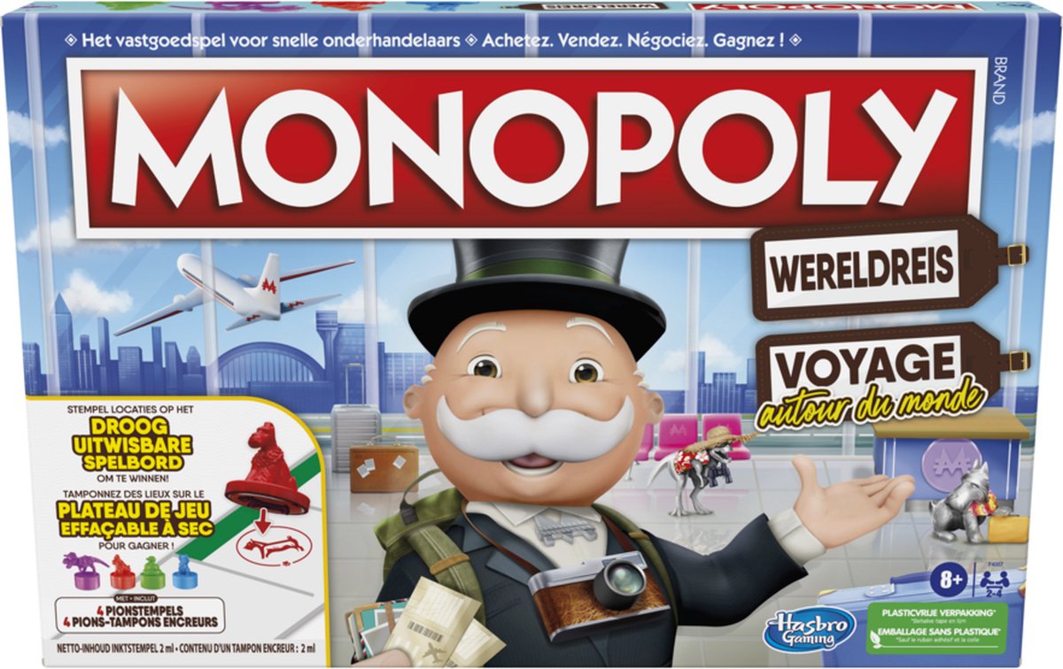 Monopoly Wereldreis - Bordspel