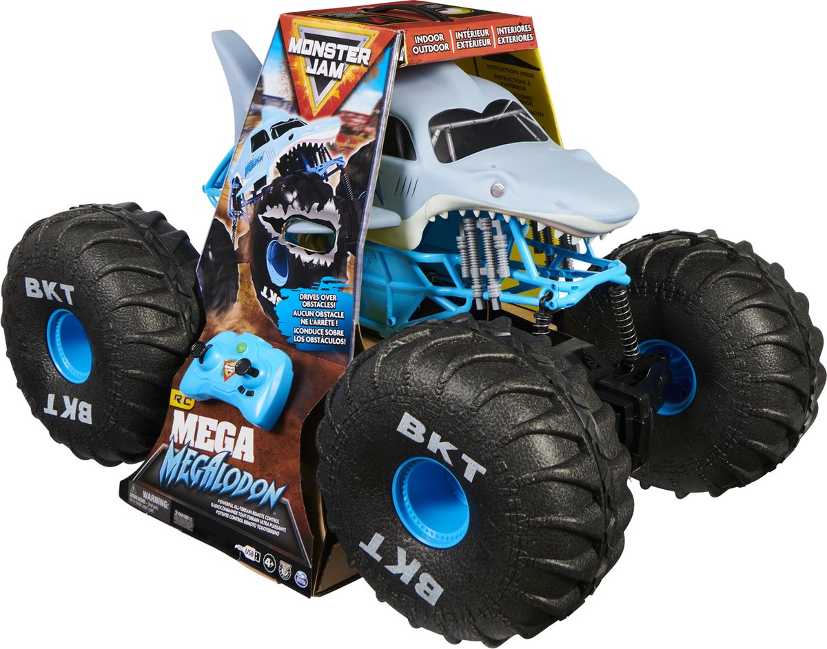 Monster Jam RC - officiële Mega Megalodon all-terrain Monster Truck met afstandsbediening - schaal 1:6