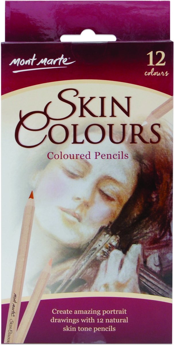 Mont Marte potloden huidskleurig 12 stuks
