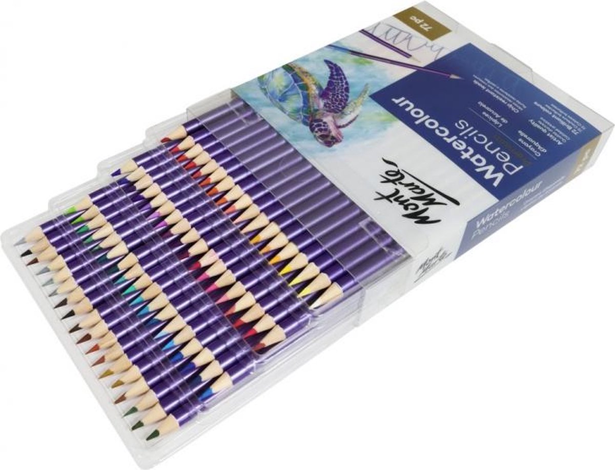 Mont Marte® Premium aquarelpotloden- waterkleurpotloden 72 stuks