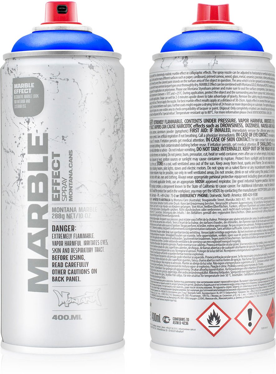 Montana Effect-Spray Marble Effect Spuitbus - Kleur Blauw
