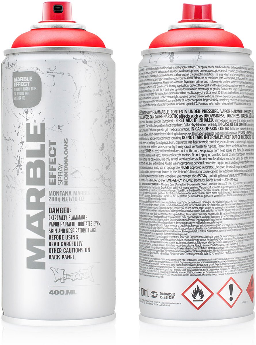 Montana Effect-Spray Marble Effect Spuitbus - Kleur Rood