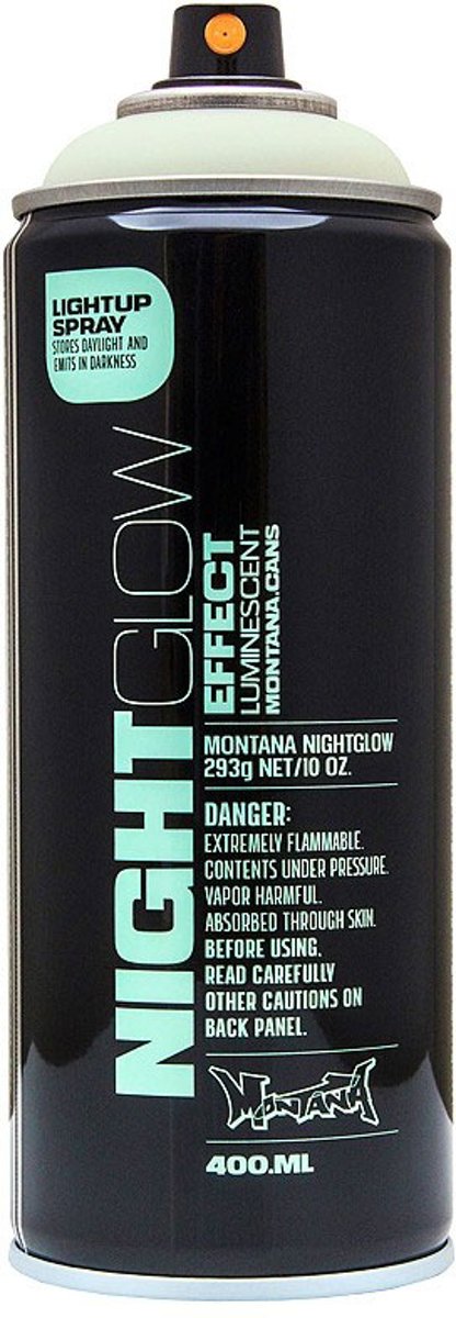 Montana Night Glow - 400ml Groene Glow in the Dark spuitverf