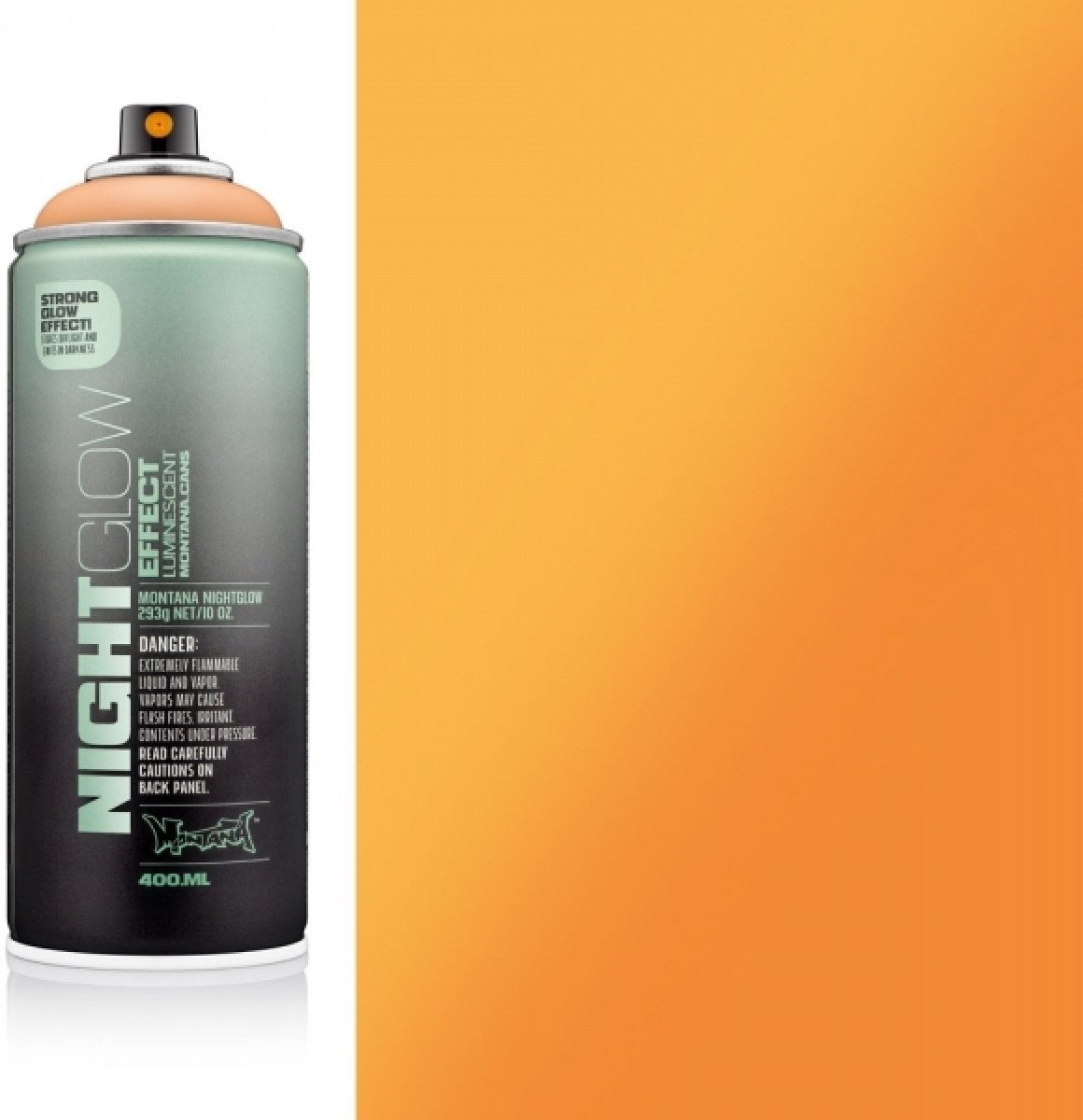 Montana Night Glow - 400ml Oranje Glow in the Dark spuitverf