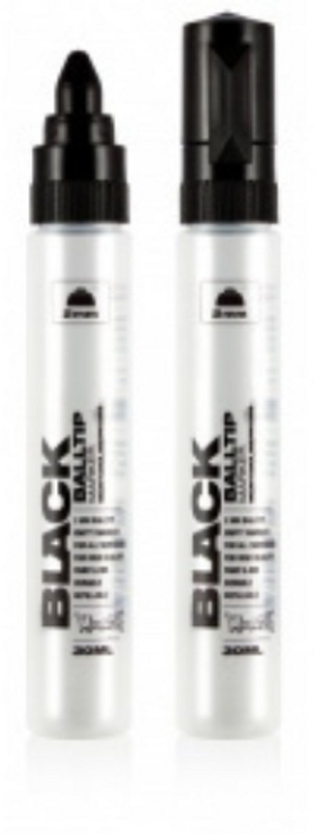 Montana BLACK EMPTY MARKER Ball Tip - 6mm