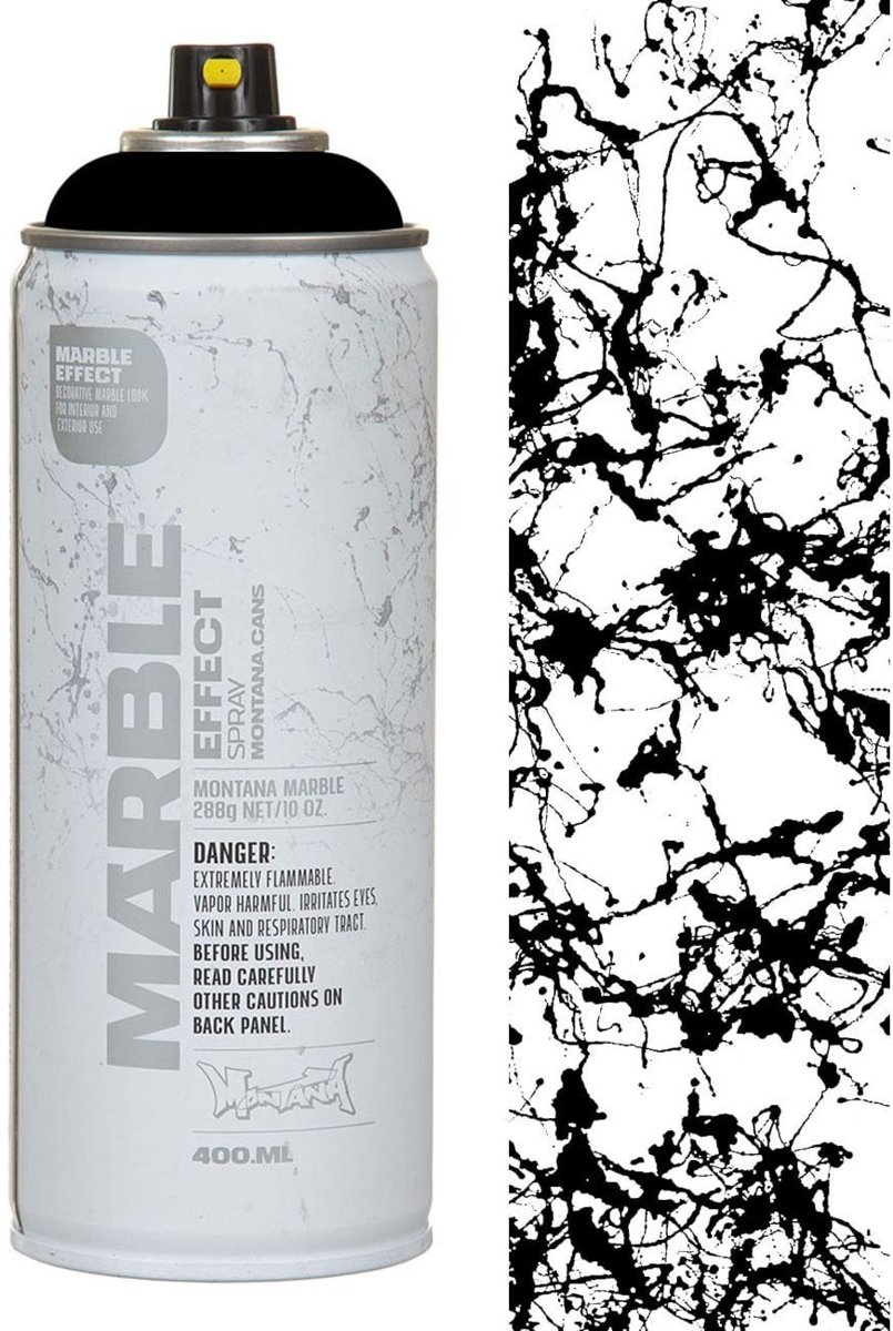 Montana Effect-Spray Marble Effect Spuitbus - Kleur Zwart