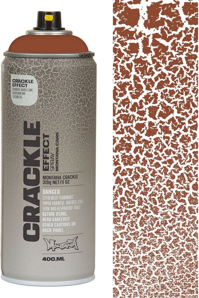 Montana Gold Crackle Effect Spuitverf - Koper Bruin - 400ml