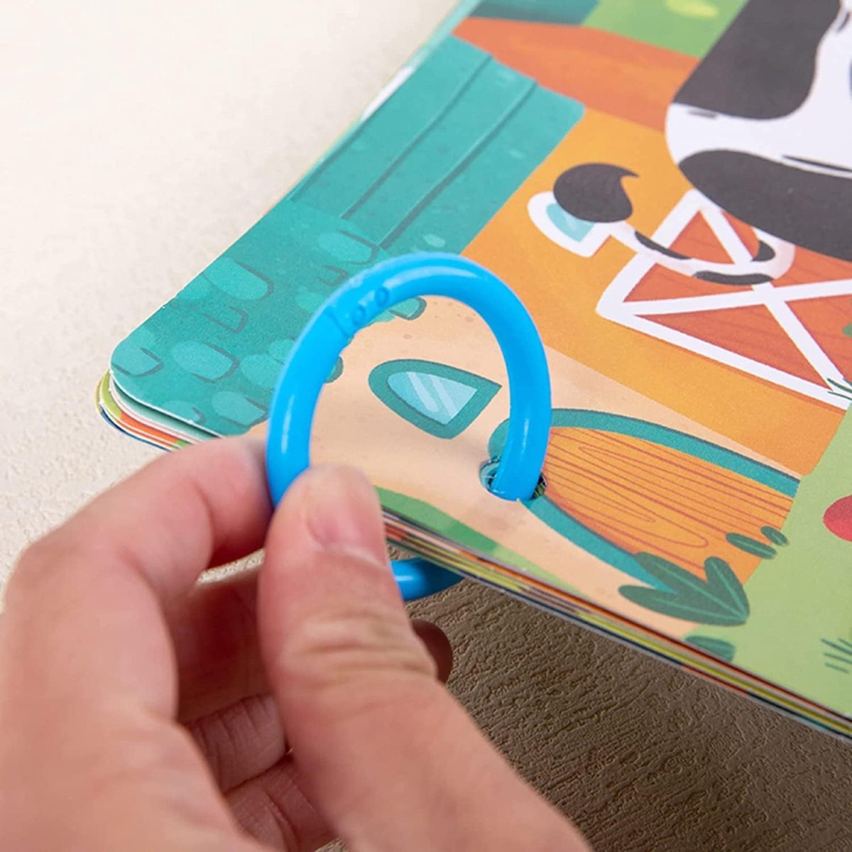 Montessori Herbruikbaar Stickerboek - Educatief Kinderstickers Speelgoed voor Vroeg Engels Leren