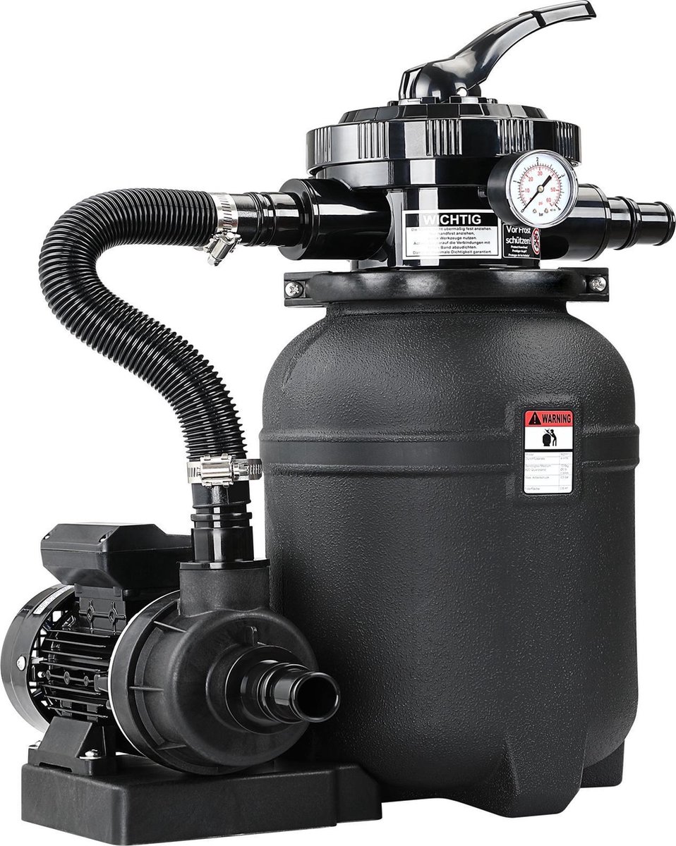 Monzana Filtersysteem Zandfilter 7,9 m³ met Voorfilter Zwembad 7.980 l/uur
