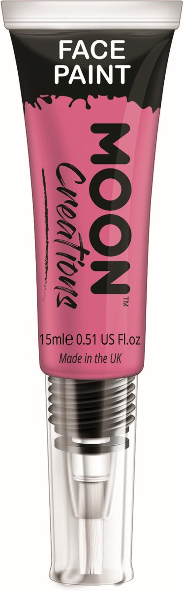Moon-Creations Body & Face paint met kwast Roze