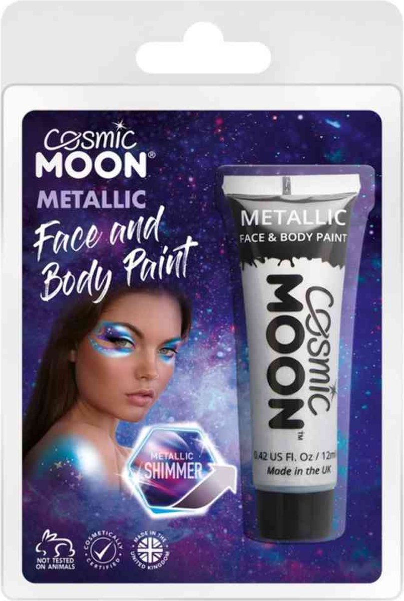 Moon Creations Face & Body Paint Schmink Cosmic Moon Metallic Zilverkleurig