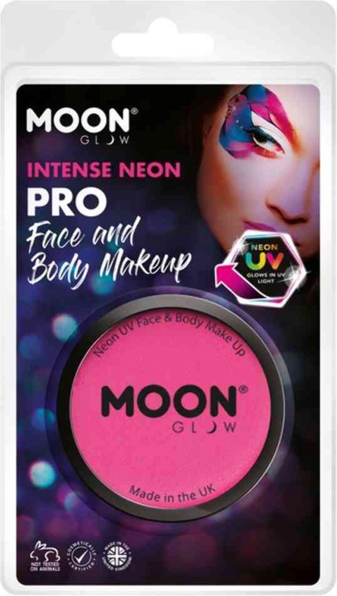 Moon Creations Face & Body Paint Schmink Moon Glow - Pro Intense Neon UV Roze