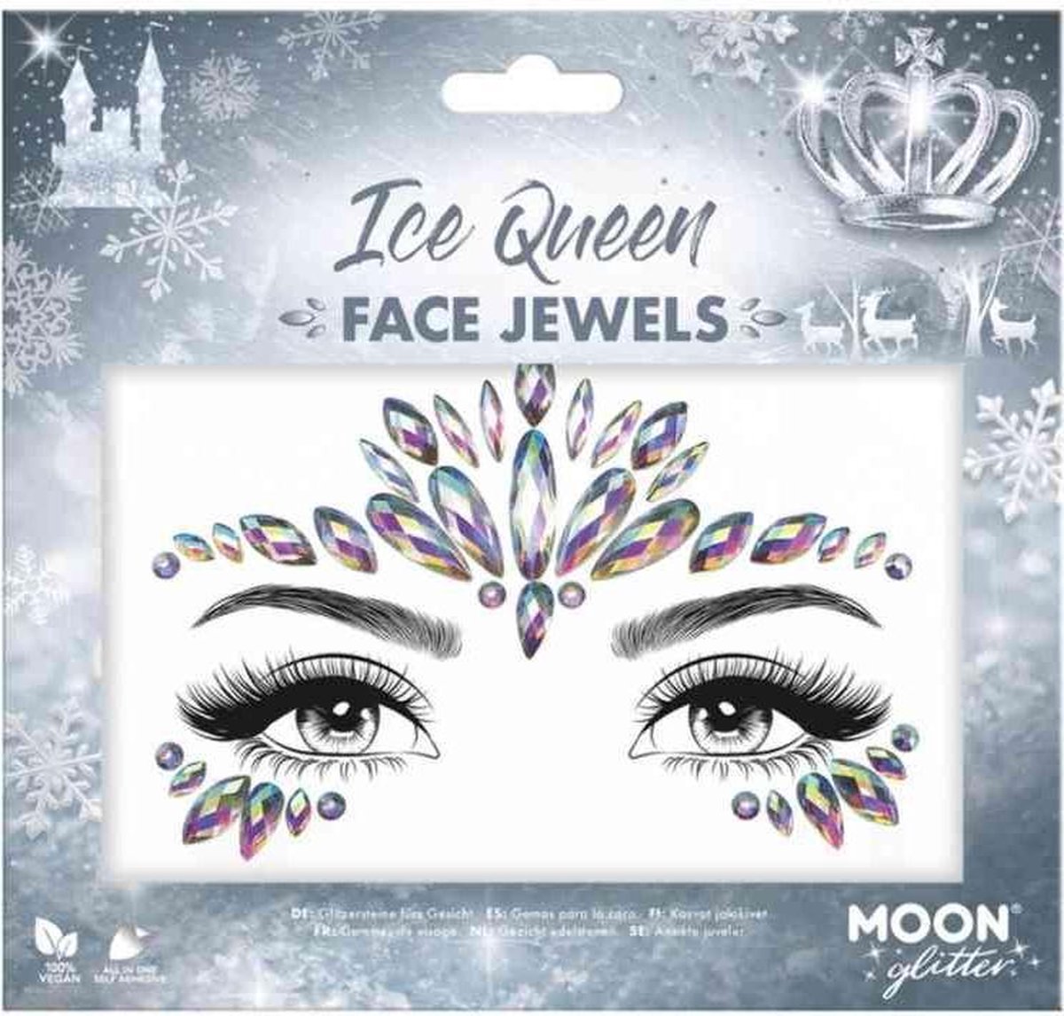 Moon Creations Gezicht Diamanten Sticker Moon Glitter - Ice Queen Multicolours