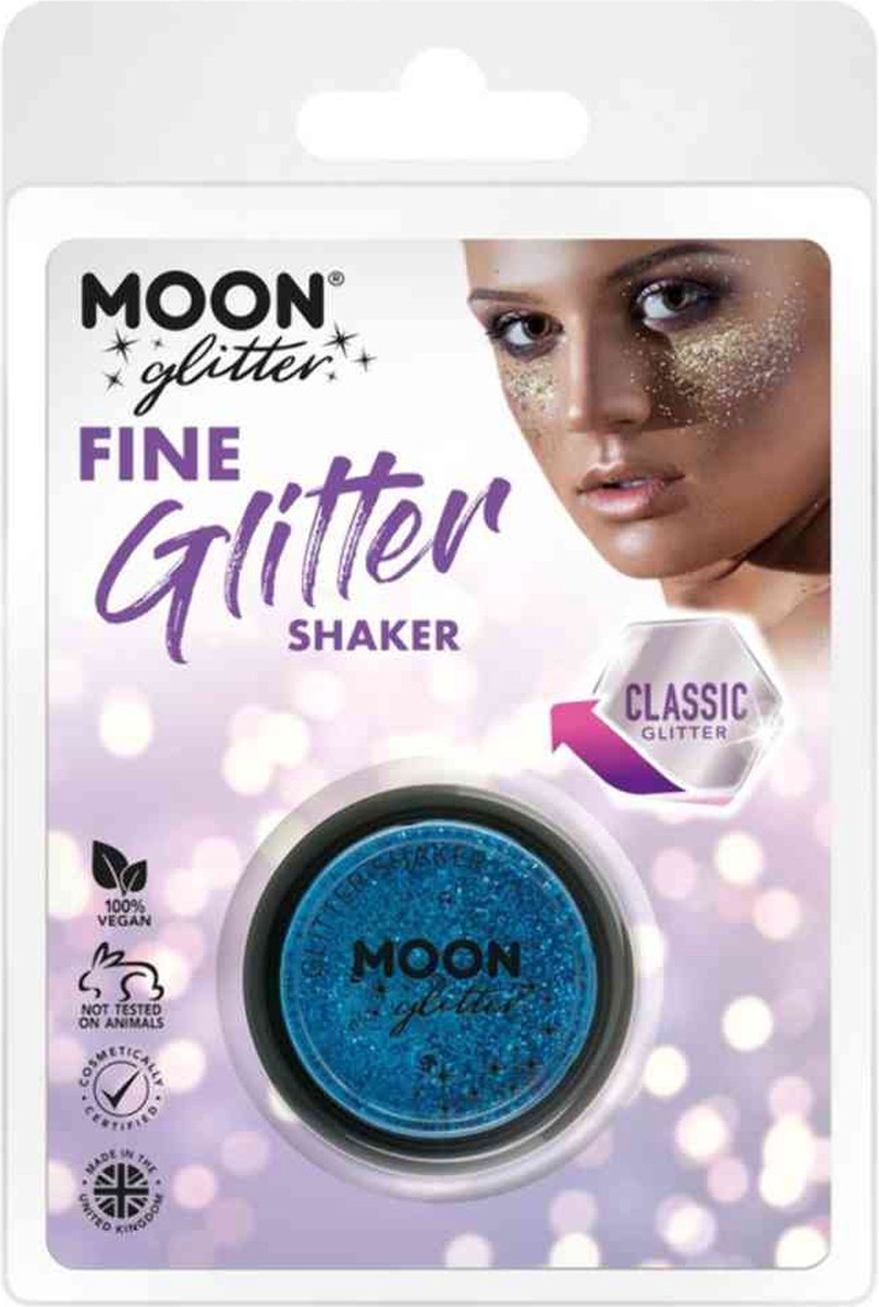 Moon Creations Glitter Makeup Moon Glitter - Classic Fine Glitter Shaker Blauw