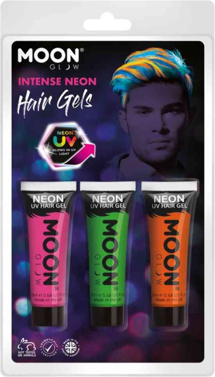 Moon Creations Haargel Moon Glow - Intense Neon UV Set Multicolours