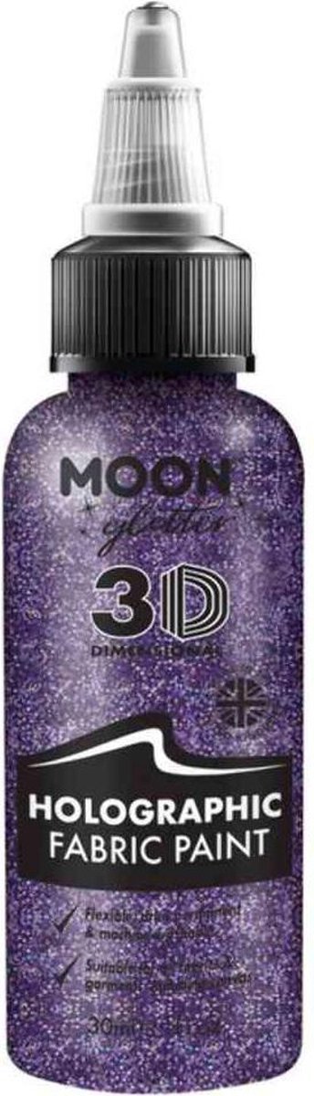 Moon Creations Textielverf Moon Glitter - Holographic Paars