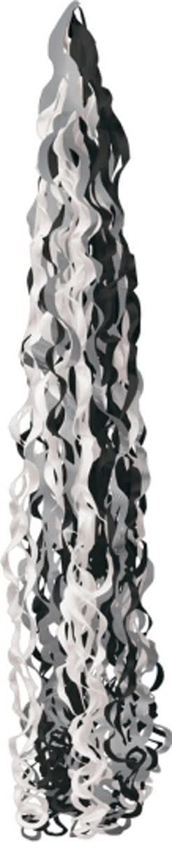 Balloon Tail Twirlz Elegant zwart zilver wit