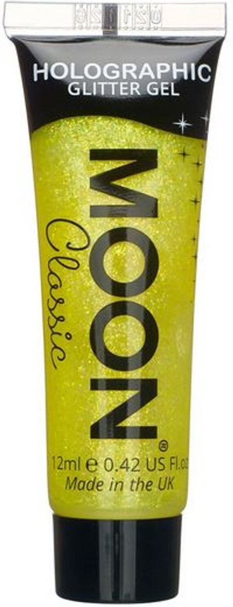 Gele Moonglow© glitter gel - Schmink