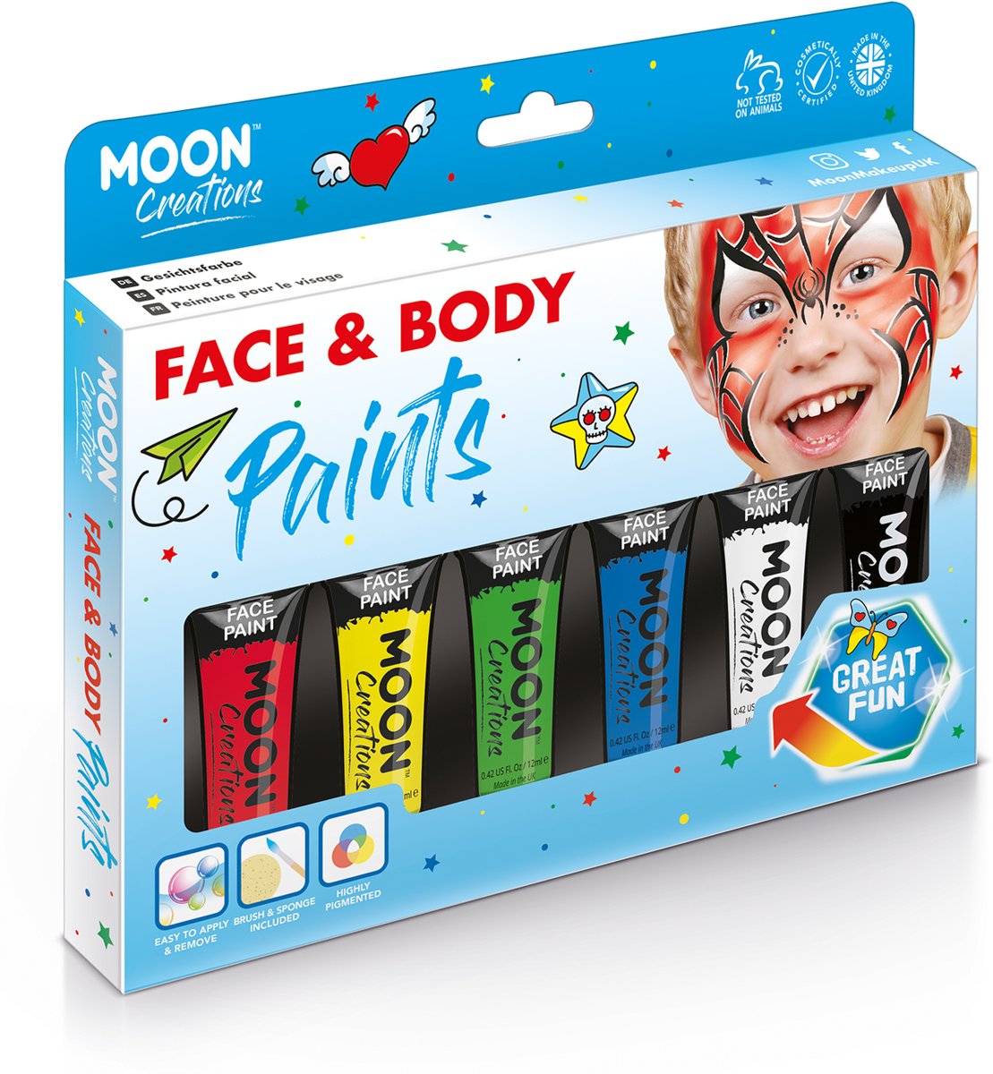 Moon-Creations Body & Face paint box set