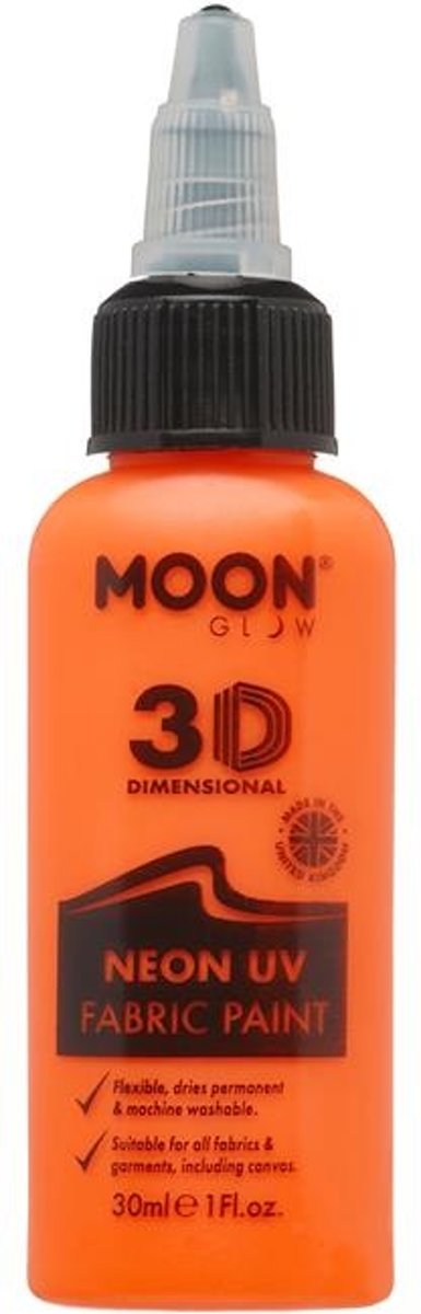 Moon Glow - Neon UV Intense Fabric Paint Orange