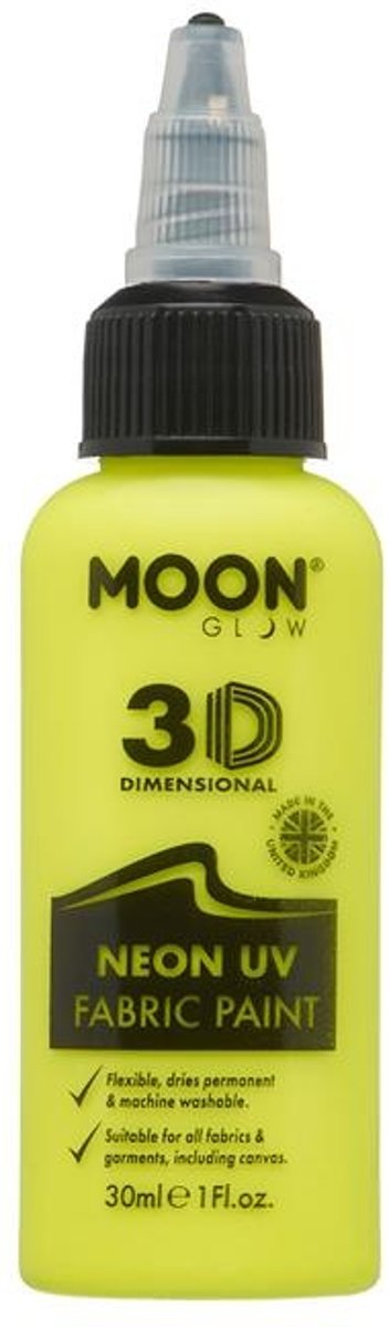 Moon Glow - Neon UV Intense Fabric Paint Yellow