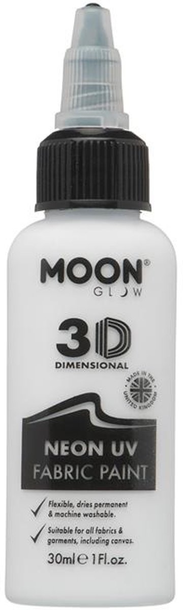 Moon Glow Kledingverf Neon Uv 30 Ml Wit