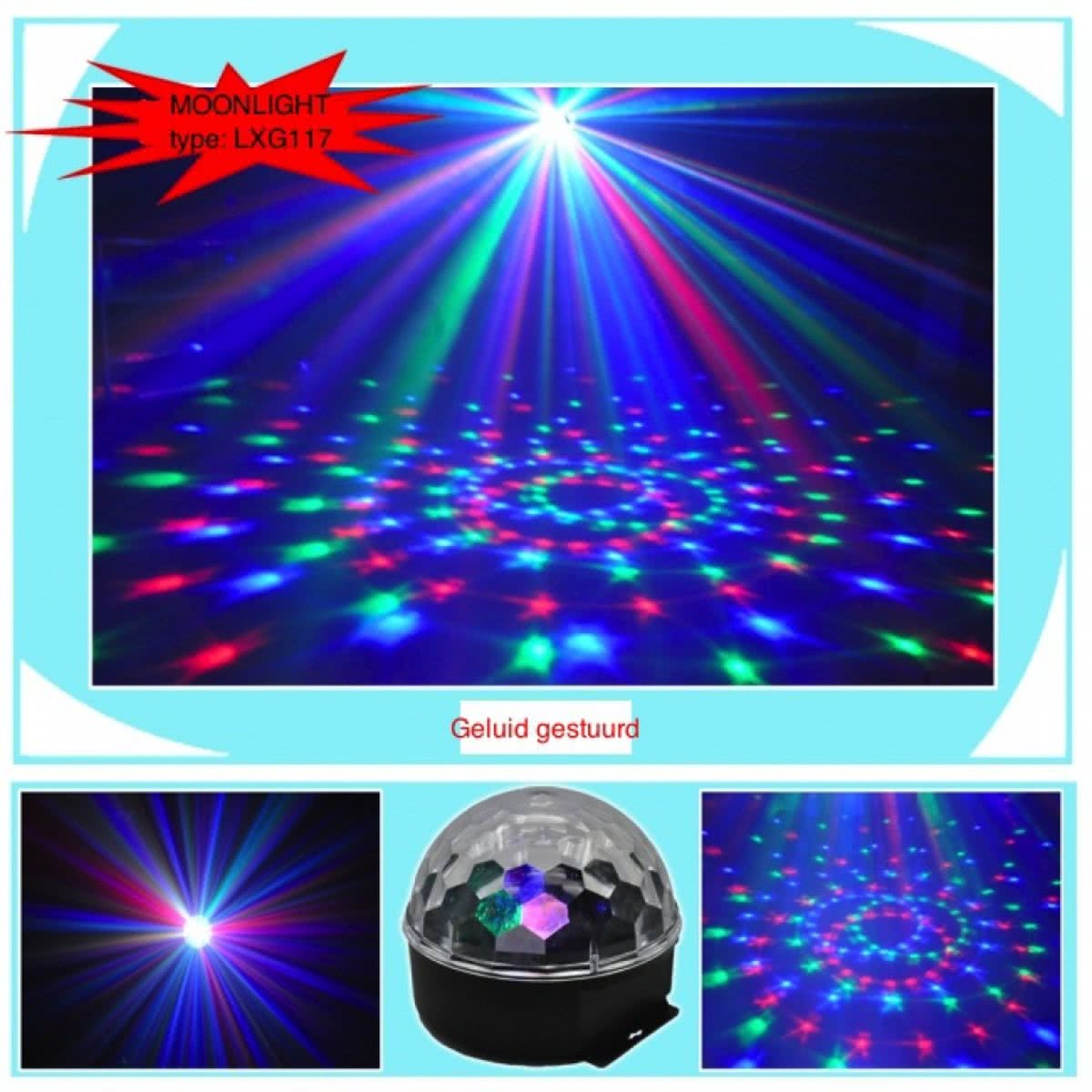 discolamp led muziek gestuurde kleuren Ball
