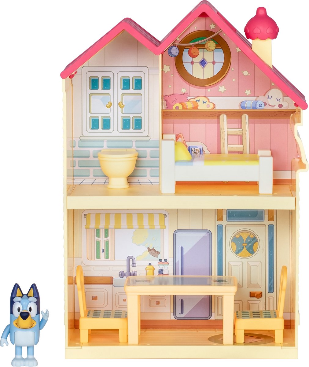 BLUEY - Blueys Mini Huis Speelset - Incl. Bluey speelfiguur