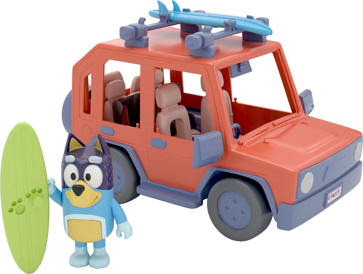 BLUEY 4WD Speelauto met accessoires - Speelset