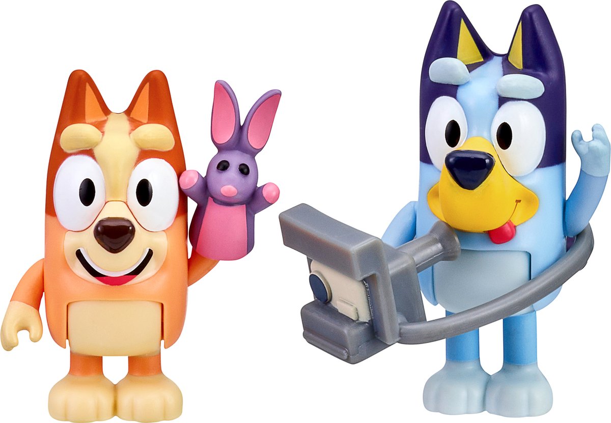 BLUEY Fotoplezier met 2 Speelfiguren - Speelset