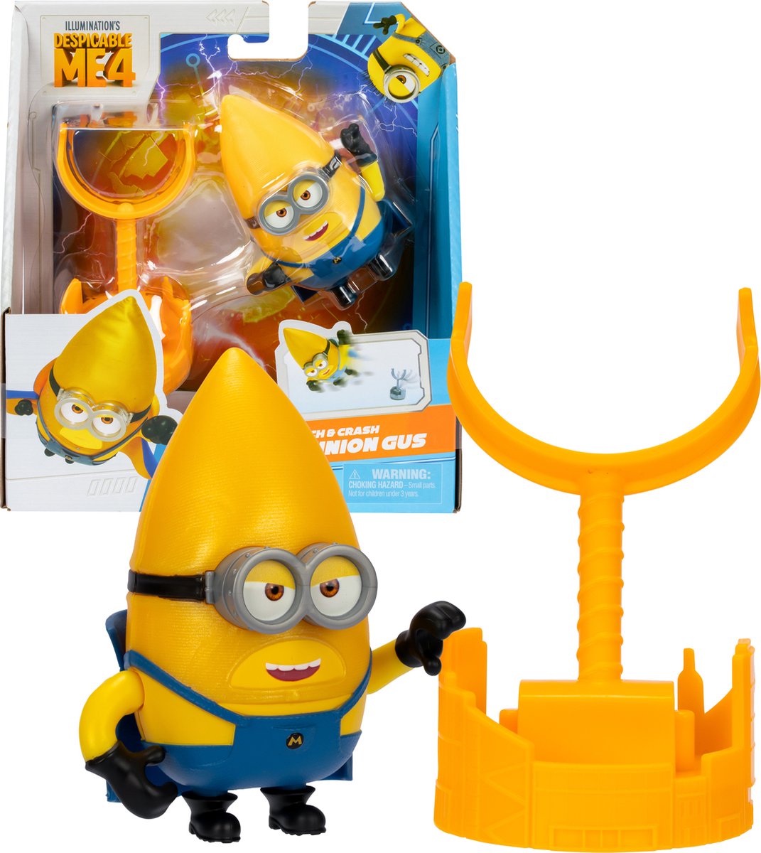 Despicable Me 4 - Launch & Crash Mega Minion Gus - Actiefiguur