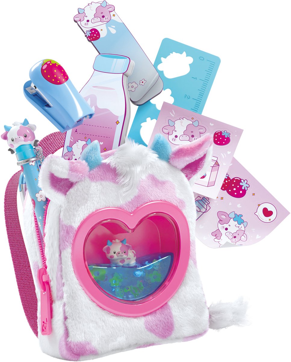 Real Littles Liquid Charms mini Rugtasjes met 6 accessoires