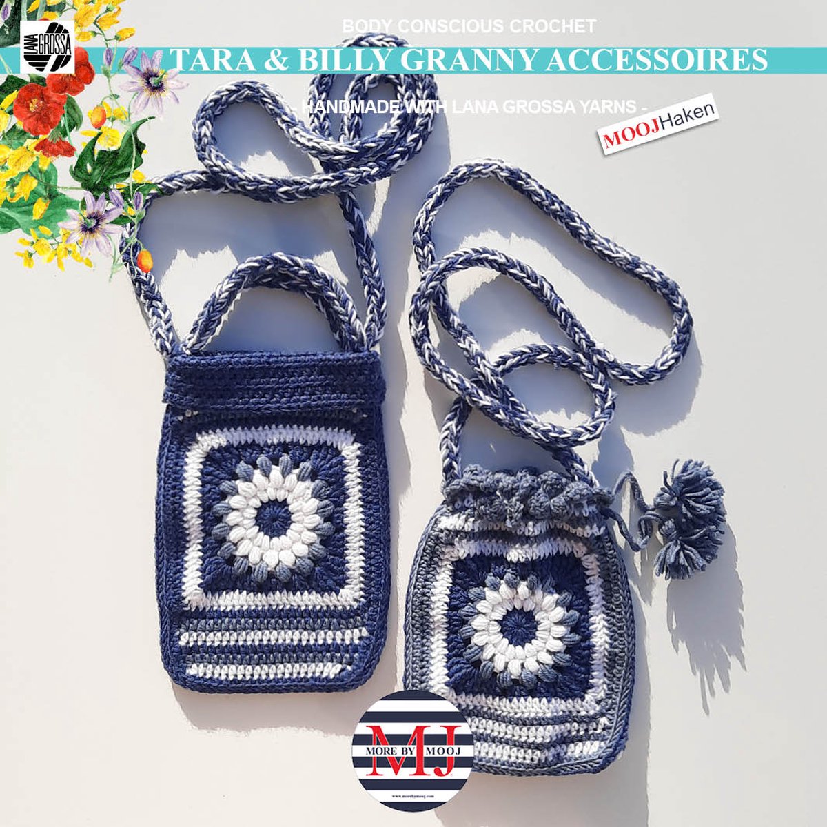 More  by Mooj Haakpakket Tara en Billy Granny Accessoires Blue/White