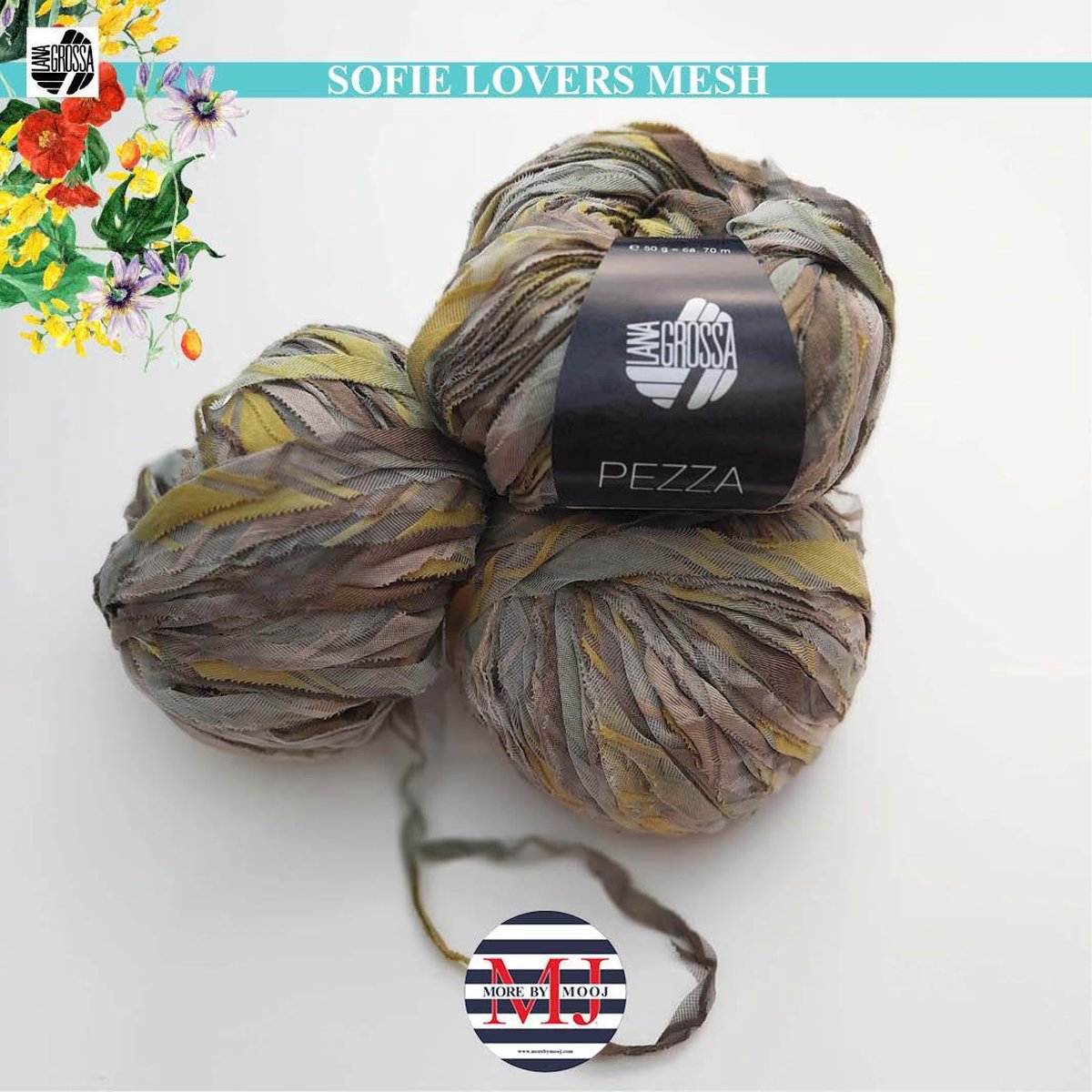 More by Mooj Sofie Lovers Mesh Stola Haakpakket- Camo