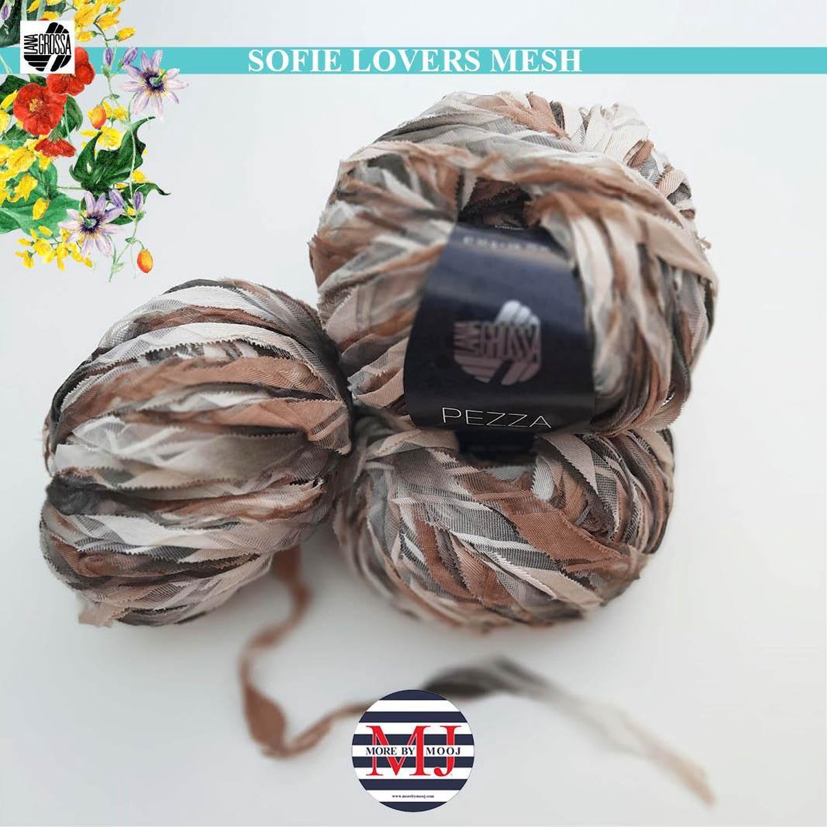 More by Mooj Sofie Lovers Mesh Stola Haakpakket- Naturel