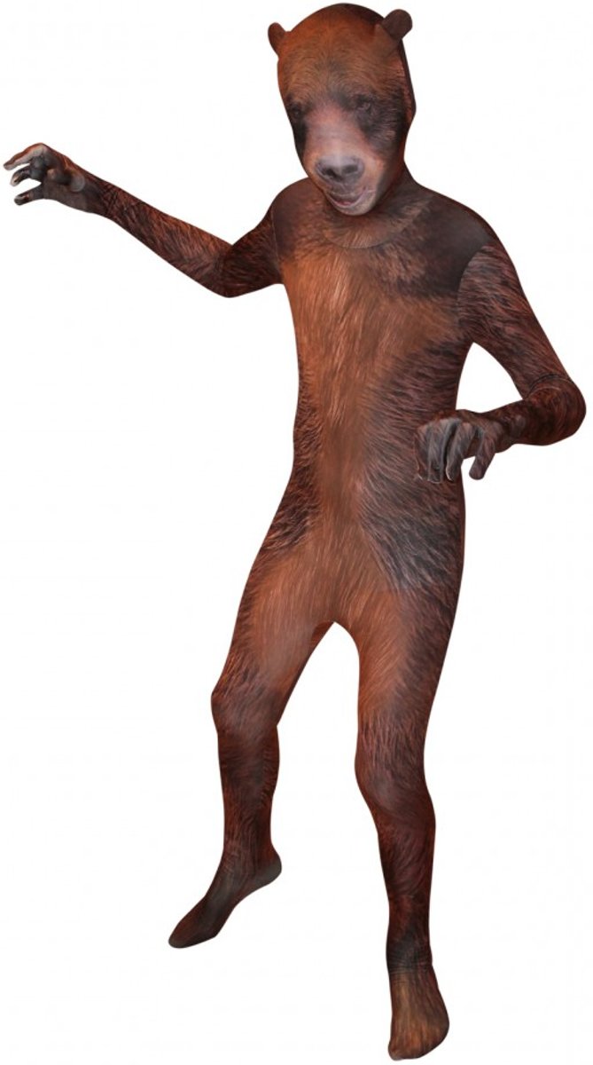  ™ Grizzly Bear Morphsuit - SecondSkin - Verkleedkleding - 152/160 cm
