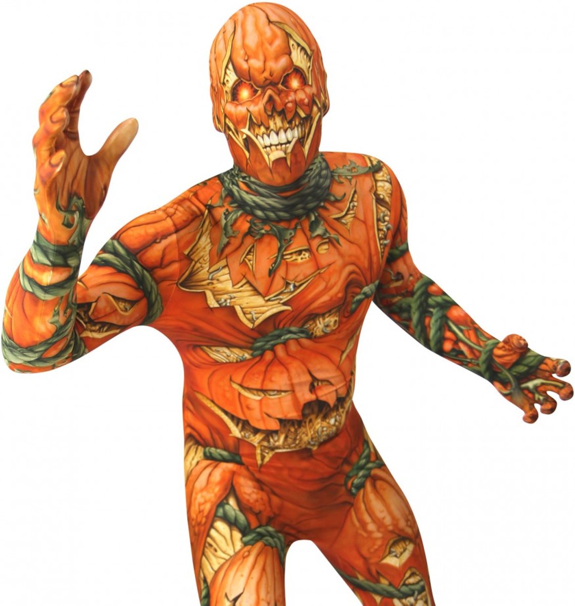  ™ Jack O Lantern Morphsuit - SecondSkin - Verkleedkleding - 152/160 cm