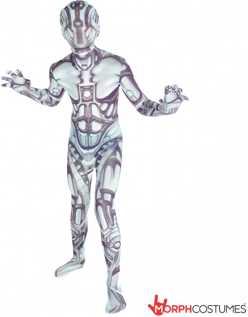  ™ Monster: Android Kids - SecondSkin - Verkleedkleding - 120/138 cm