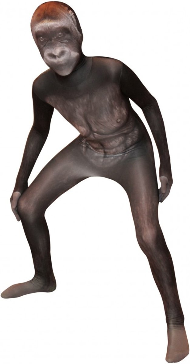  ™ Silverback Gorilla Morphsuit - SecondSkin - Verkleedkleding - 152/160 cm