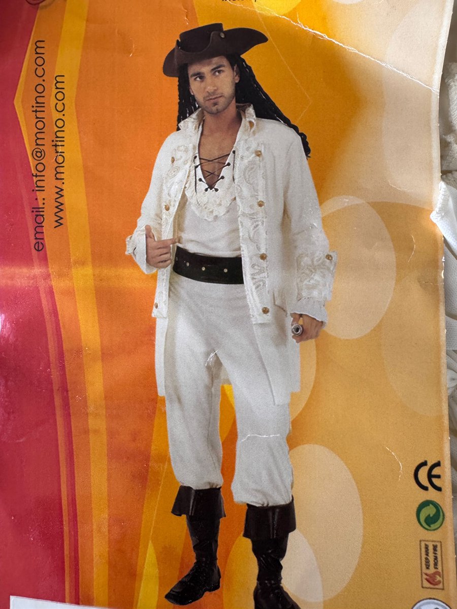 Mortino Deluxe captain kostuum Small