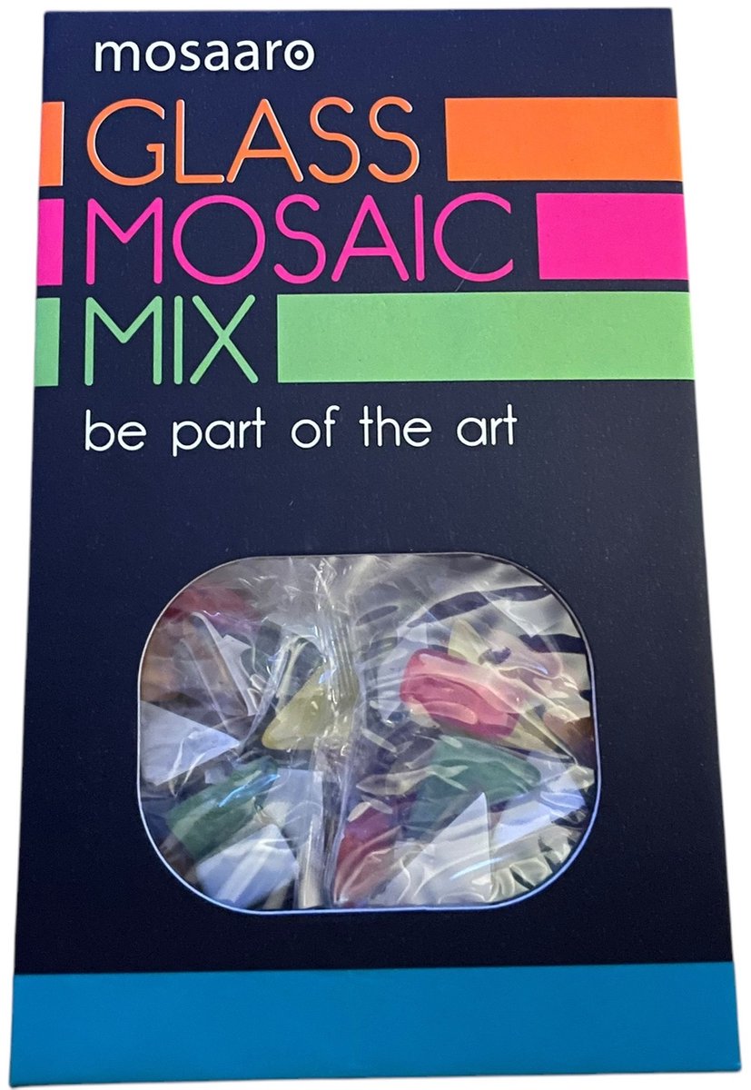 Mosaaro Mosaaro Mozaiek Materialenset Mix: Blauw, Groen, Geel, Rood, Oranje MA5003.