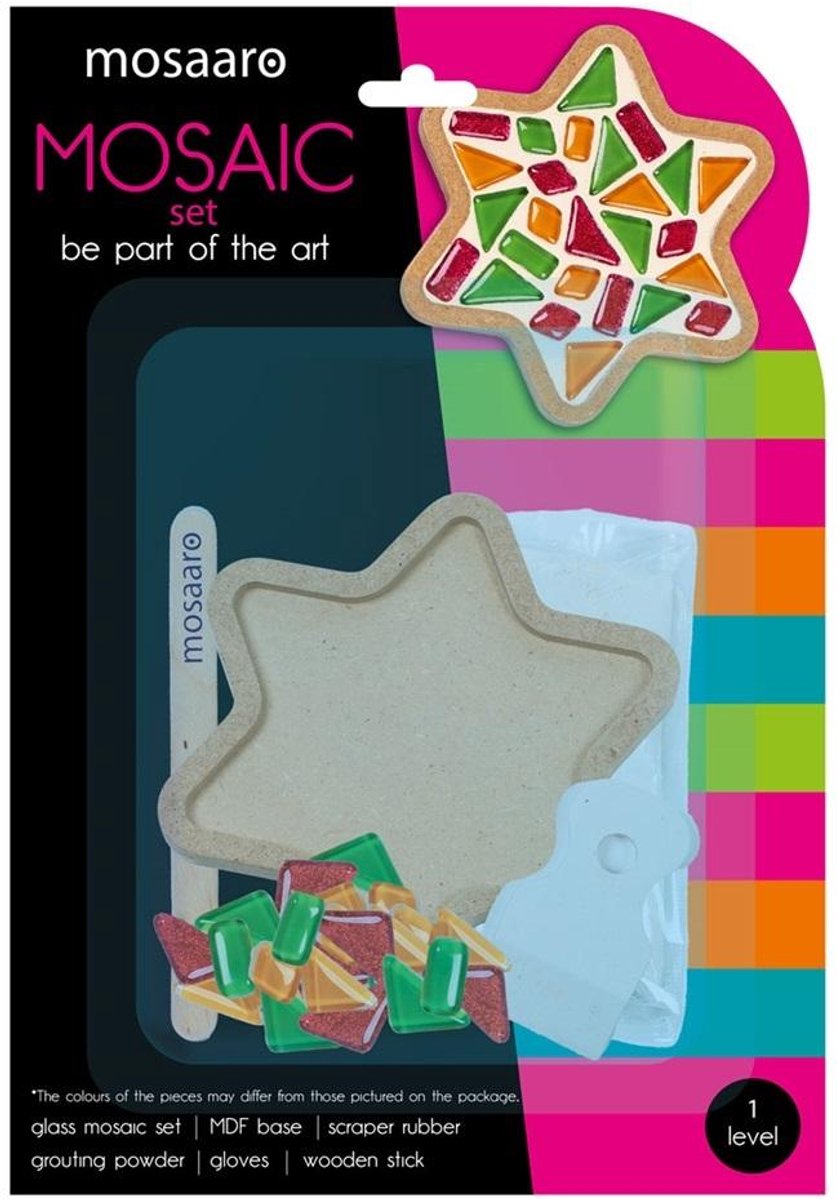 Mosaaro Mosaaro Mozaiek set Glas Mozaiek Ster MA1009.