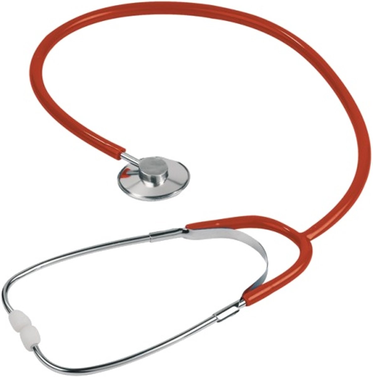 Moses Stethoscoop Expeditie Staal/kunststof 77 Cm Zilver/rood