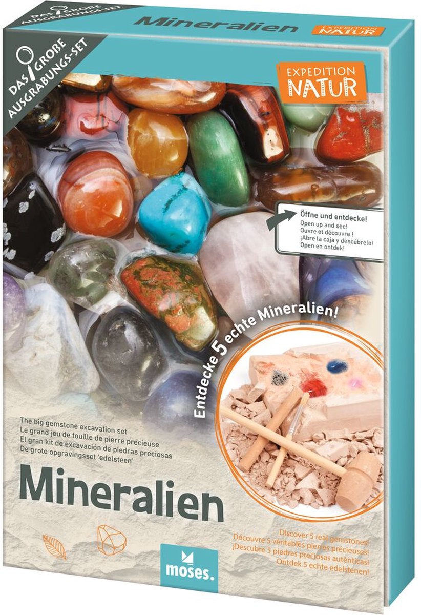 Moses Uithakset Expedition Natur Edelstenen Junior 12-delig