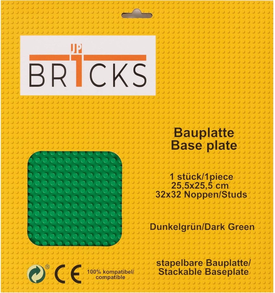 Bouwplaat 32 x 32 donkergroen