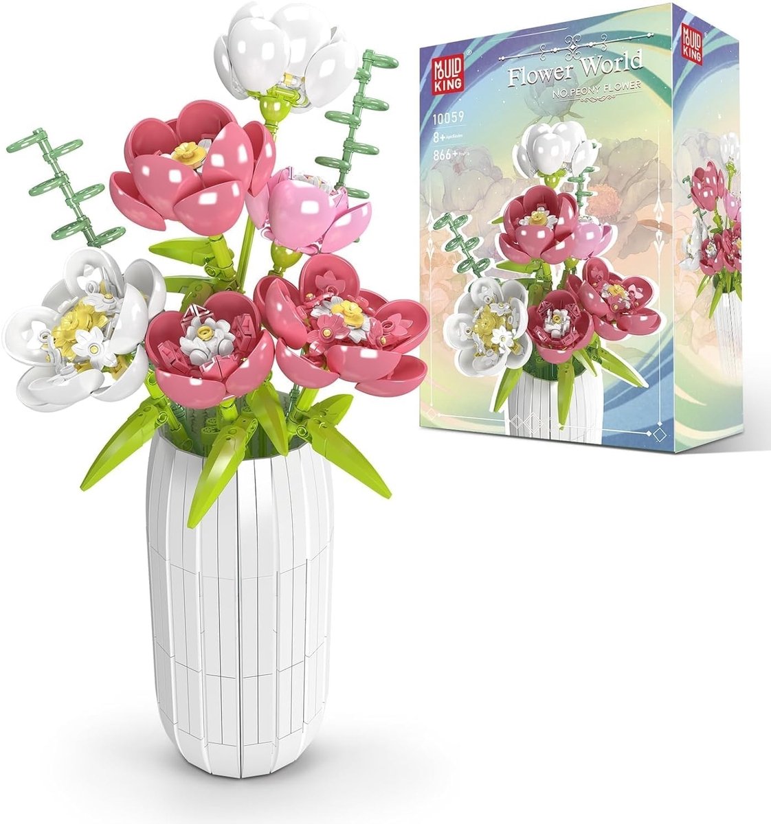 Mould King - 10059 - Pioenbloemen