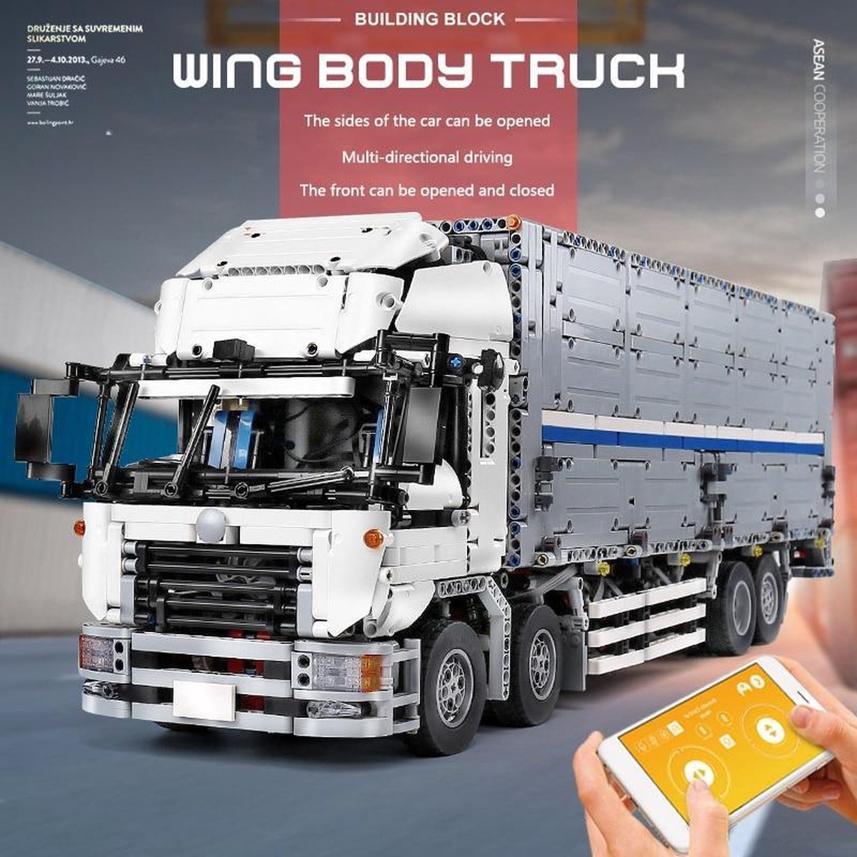 Mould King - Technic Vrachtwagen - Bakwagen - Met Afstandsbediening - RC App Control